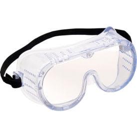 Global Industrial Safety Goggles with Neoprene Strap Anti-Fog Clear Lens/Frame