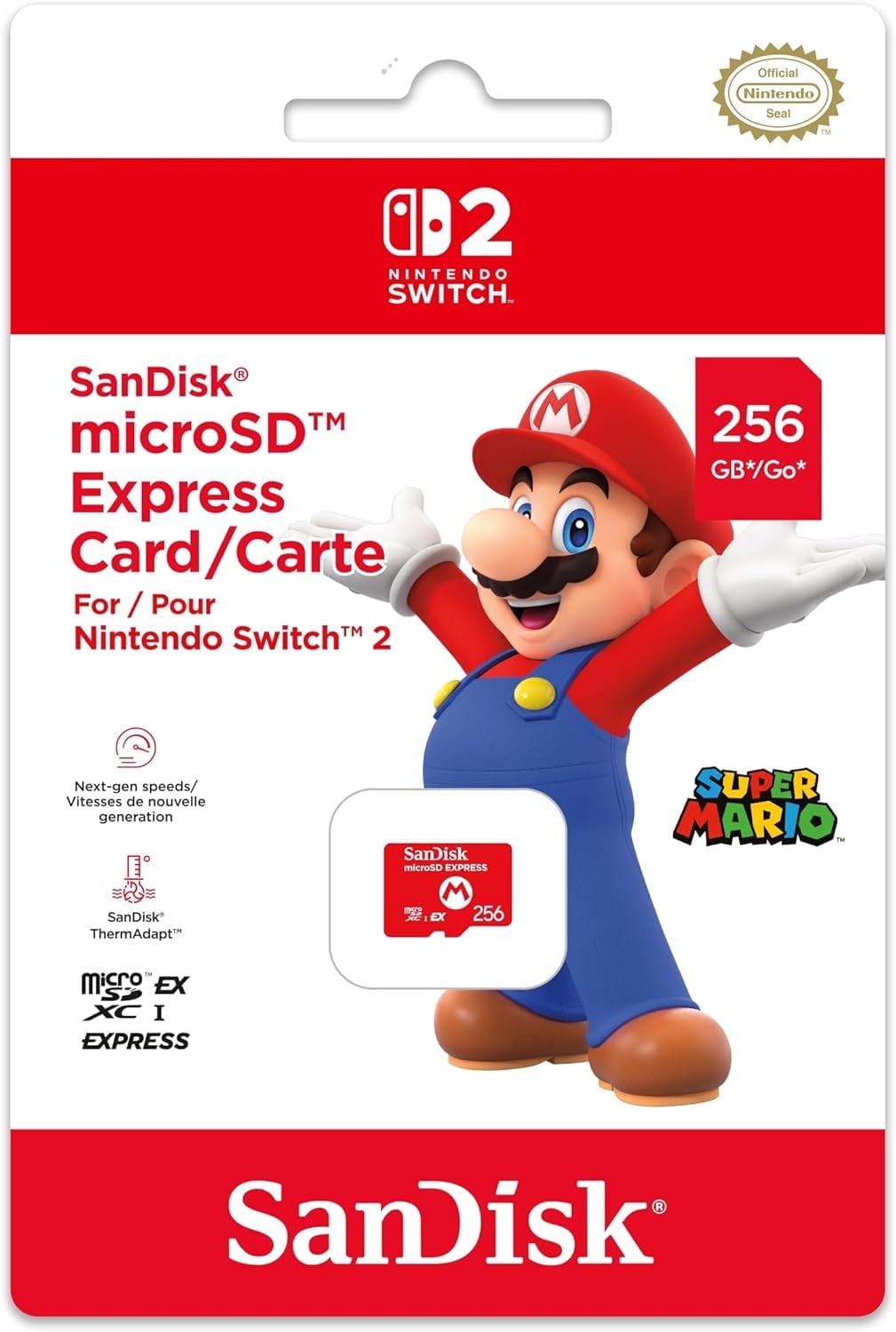 SanDisk 64GB MicroSDXC UHS-I Card for Nintendo Switch - SDSQXAT