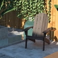 thumbnail image 5 of PolyTEAK Adirondack Chair, Premium Weather Resistant Poly Lumber, Outdoor Patio Furniture, Up to 300 lbs, Plastic Adirondack Chairs for Porch, Deck, & Pool Side, Traditional Element Collection, Brown, 5 of 7