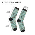 thumbnail image 3 of Xecao winter ski Dachshund Print Crew Socks for Men and Women, Men's Soft Moisture-wicking Sock, 3 of 7
