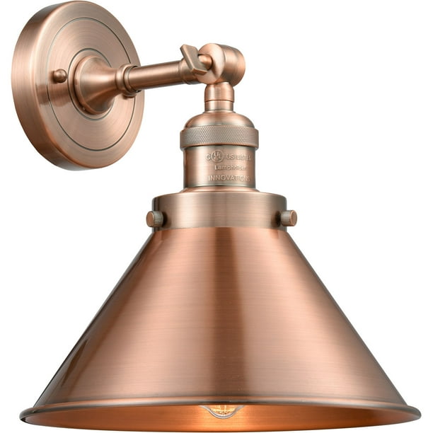 Wall Sconces 1 Light Fixtures With Antique Copper Finish Cast Brass