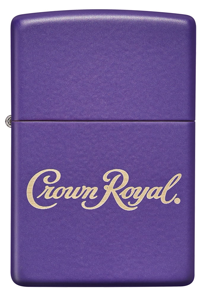 Zippo Crown Royal Logo Purple Matte Pocket Lighter