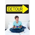 thumbnail image 2 of Wallhogs Detour Wall Decal, 2 of 2