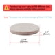 thumbnail image 2 of 20pcs Almohadillas de Fieltro para Muebles Protectoras Redondas para Patas de Mesa Closet 32 x 5mm, 2 of 7
