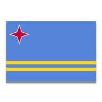 Magnet Me Up Aruba Arubian Flag Vinyl Automotive Magnet Decal, 4x6 Inches