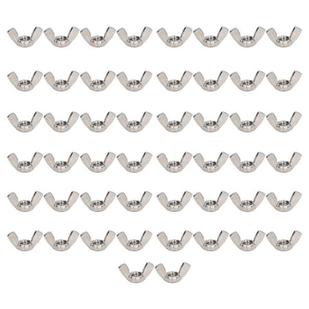 

50Pcs Wing Nuts Assortment Kit 304 Stainless Steel Nut Replacement DIN 315 Hardware PartsM4