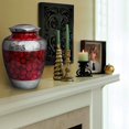thumbnail image 3 of Trupoint Memorials Majestic Extra Large Red Adult Urns For Cremation Ashes In Home, For up to 300 lb Person with Velvet Bag, 3 of 5