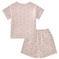 thumbnail image 7 of Summer Short Sleeve Pajama Sets Dairy Cow Patterns Sleepwear Nighty 95% Cotton (5-14Y), 7 of 7