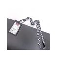 thumbnail image 1 of Minimalist Black And White Checkered Lanyard, 1 of 4