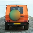 thumbnail image 6 of Wukai Orange To Teal Gradient Print Spare Tire Cover for RV Trailer,Waterproof PVC Faux Leather Wheel Cover Fit for Truck,Trailer,RV,SUV,Camper and Most Vehicle-14 inch, 6 of 6