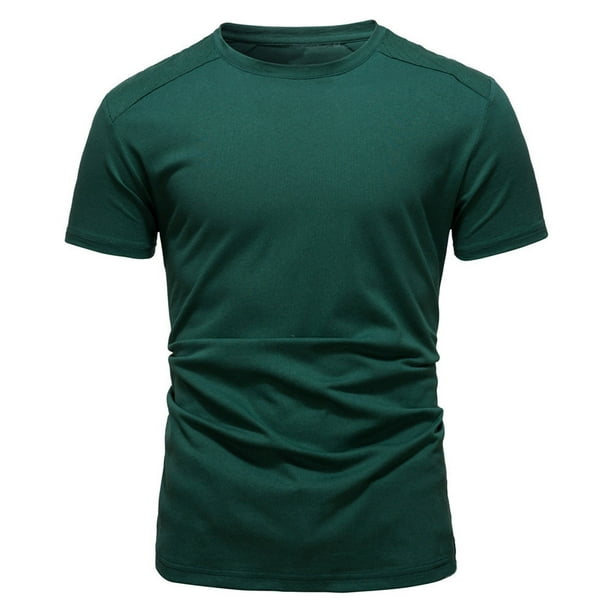 Moda hombre casual cómodo manga corta sólido tops sudaderas blusa Pompotops oipoqjl32012