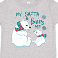 thumbnail image 4 of Inktastic My Safta Loves Me- Cute Polar Bears Boys or Girls Toddler T-Shirt, 4 of 5
