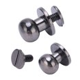 thumbnail image 4 of 50 juegos de remaches redondos de monje clavos de Metal roscados de cobre tachuelas de cuero tornillo artesanal para bolso Diy accesorio para cartera 10x8mm ANGGREK  Otros, 4 of 8