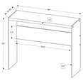 thumbnail image 2 of Monarch Specialties Contemporary Accent Console Table with Tempered Glass, White, 2 of 5