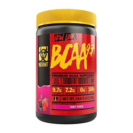 Mutant BCAA 9.7 Supplement BCAA Powder with Micronized Amino Energy Support Stack, 348g - Fruit Punch