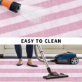 thumbnail image 5 of Pink Striped Outdoor Rug for Patio/Deck/Porch, Non-Slip Large Area Rug 5 x 7 Ft, Farmhouse Vintage Stripes Indoor Outdoor Rugs Washable Area Rugs, Reversible Camping Rug Carpet Runner, 5 of 8