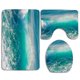 thumbnail image 1 of Juego de alfombras de baño ABPHQTO Increíbles olas del mar del océano 3 piezas, 1 of 2