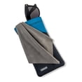 thumbnail image 3 of Carson Eyeglass Pouch, Gray & Blue Protective Case for Glasses & Sunglasses Neoprene with Microfiber Cloth, 3 of 8