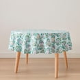 thumbnail image 2 of Lenox Spice Village Allover Tablecloth, Blue, 70"W x 70"L, 2 of 4
