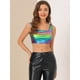 thumbnail image 2 of INSPIRE CHIC Chaleco Con Cuello En U Para Mujer, Sin Mangas, Para Fiesta, Clubwear, Camiseta Corta Metálica Brillante Morado oscuro XS, 2 of 6
