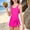 Hot Pink, variant on Girls One-Piece Swimsuits, Backless Adjustable Straps Beach Summer Bathing Suits Swimwear Pink Size 10-12