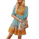 thumbnail image 3 of Sunloudy, vestido de media manga para mujer, estampado Floral Vintage, vendaje de botones, vestido bohemio de verano para vacaciones, ropa de calle de fiesta Sunloudy  S M L XL, 3 of 9