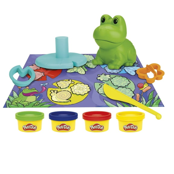 Play-Doh Frog ‘n Colors Starter Set, 4 Cans, Preschool Toys