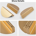 thumbnail image 2 of 32Pack Champagne Gold Drawer Pulls,2.5 Inch Half Moon Cabinet Drawer Pulls Kitchen Handles,32 x Drawer Pulls,Champagne Gold, 2 of 7