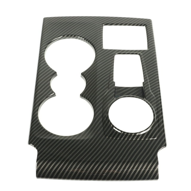 Cubierta del panel de cambio de marchas del automóvil, estilo fibra de carbono, reemplazo del panel del portavasos de la palanca de cambios para Bronco Sport 2021+