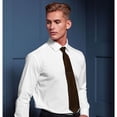 thumbnail image 2 of Premier Cravate Satin Simple pour Homme (Lame Étroite), 2 of 3