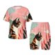 thumbnail image 1 of Fotbe Colorful Cat With Flowers Pijama Estampada de 2 Piezas para Niños – Ropa de Dormir de Manga Corta Cómoda para Niños y Niñas, Camiseta y Shorts de Algodón-X-Large, 1 of 6