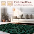 thumbnail image 2 of ODIKA 6' x 9' Machine Washable Non-Slip Area Rug, Art Nouveau Swirl High Traffic Rug, Black, 313768, 2 of 7