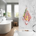 thumbnail image 2 of Yayeee 2 Pack Hand Towels for Bathroom 100% Cotton 16" x 28" Soft Absorbent Kitchen Towel, Striped Lemon, 2 of 7