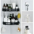thumbnail image 2 of Shower Caddy Hook Razor No Drill Shower Hanger for Hanging Loofah, Towels,Razor Hook Bathroom Office Storage Rack Hanging Bathroom Kitchen Scissors holder, 2 of 5