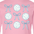 thumbnail image 4 of Inktastic Volleyball and Bow Sports Preppy Shirt Long Sleeve Youth T-Shirt, 4 of 5