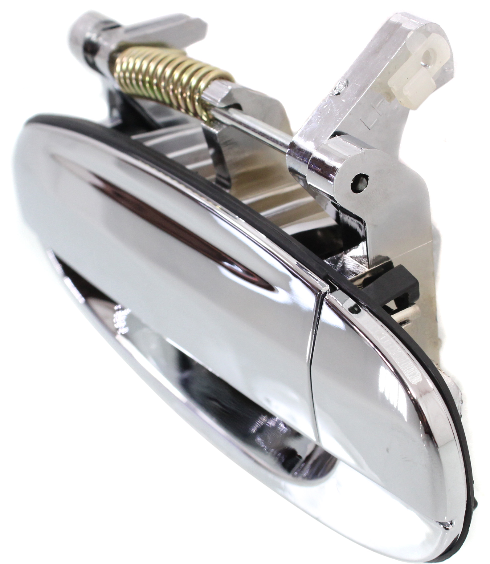 Replacement REPC491336C Exterior Door Handle Compatible with 2004-2006 Chevrolet Aveo 2009-2010 Pontiac G3 Rear, Left Driver Chrome