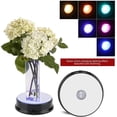 thumbnail image 5 of ABPETE 4 Pcs LED Crystal LED Display Base, Seven Color LED Light Base Stand Art Figurine Decoration Light Stand Base Round Show Stand Display 9 (01), 5 of 9