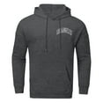 thumbnail image 2 of Caqnni Mens Hooded Sweatshirt Letter Graphic Casual Long Sleeve Drawstring Print Pullover Hoodies (M,Z092-Grey), 2 of 6