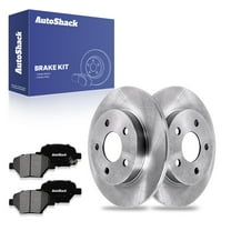 AutoShack 10.62" (269.7 mm) Rear Solid Brake Rotors   Premium Ceramic Brake Pads | Replacement for 2004-2012 Chevrolet Malibu 2005-2010 Pontiac G6 2005-2008 Chevrolet Cobalt | 6-PC Brake Kit
