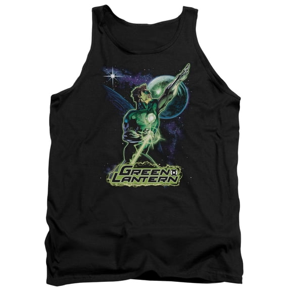JLA Justice League Hal Galaxy Adult Tank Top Black