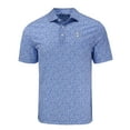 thumbnail image 2 of Men's Cutter & Buck Blue Chicago Cubs Pike Eco Flora Print Recycled Polo, 2 of 3