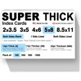 thumbnail image 1 of 100 fichas SUPER GRUESAS/ 5""x8"" / 14pt (0.014"") 100lb / en blanco sin rayas/archivo sin ácido, 1 of 4