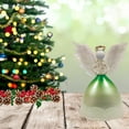 thumbnail image 5 of Angel Figurine - LED Light Up Angel with Real Feather Wings - Christmas Angel Holding a Xmas Tree - 9578, 5 of 7