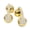 Yellow Gold, variant on JewePods C3,Gold,Wireless Bluetooth earbuds adorned with gemstones