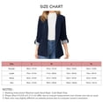thumbnail image 5 of Chaqueta Blazer Informal, Puños A Rayas Blazer para Mujer Blazer con Solapa Blazer Informal para Mujer Máxima Confiabilidad, 5 of 5
