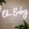 thumbnail image 2 of LINLIN Oh Baby Neon Light Signs, LED Neon Sign Wall Decor with Power Adapter& Dimmable Switch Neon Lamp for Party Wedding Home Decor Kid Bedroom Bar, 2 of 8