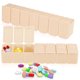 thumbnail image 2 of Paquete de 2 Mini estuche portátil para pastillas de 7 rejillas con tapa Caja de almacenamiento para tabletas a prueba de polvo Organizador de Almacenamiento y organización del hogar Albaricoque Matsuzay HA002603-02, 2 of 6