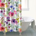 thumbnail image 5 of Waterproof Pioneer Shower Curtain 84x72 Inch Polyester Unique Colorful Floral Shower Curtain for Bathroom Hotel Home Decor with 12 Plastic Hooks, 5 of 5