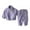 Light Purple, variant on Huowey Boys Girls Clothes Hoodies Zipper Sweatshirt + Trouser Casual 2Pcs Holiday Dailywear, 5-6 Years