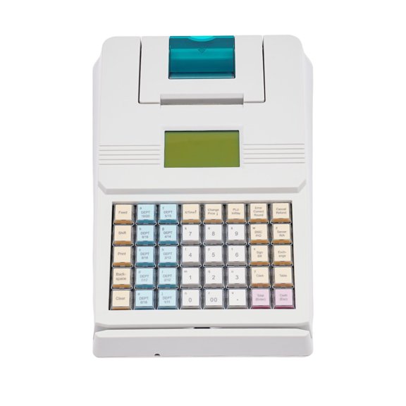 Supermarket Cash Register, Built-In Chip High-Quality ABS, 1USB Port, 2.75in/sec Printing Speed, Programmable Login Password